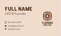Ancient Aztec Pattern Business Card Image Preview