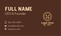 Brown Pastry Cookie  Business Card Image Preview