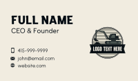 Construction Machinery Excavator Business Card Preview