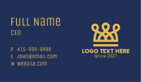 Golden Crown Loops Business Card Image Preview