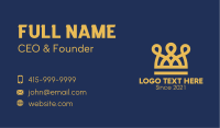 Golden Crown Loops Business Card Design