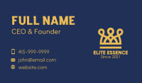 Golden Crown Loops Business Card Image Preview