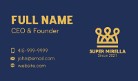 Golden Crown Loops Business Card Image Preview