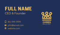 Golden Crown Loops Business Card Image Preview