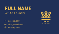 Golden Crown Loops Business Card Image Preview