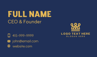 Golden Crown Loops Business Card Preview