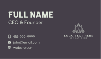 Elegant Crown Lettermark Business Card Image Preview