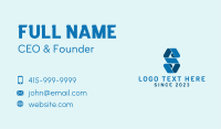 Blue 3d Digital Letter S Business Card Image Preview