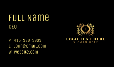 Luxury Vine Winery  Business Card Image Preview