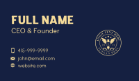 Eagle Wings Shield Business Card Design