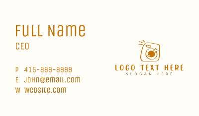 Cute Camera Photography Business Card Image Preview