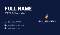 Lightning Bolt Electrical Power Business Card Image Preview