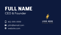 Lightning Bolt Electrical Power Business Card Image Preview