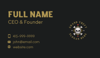 Skull Poker Casino Business Card Design