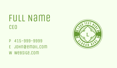 Generic Rustic Emblem Business Card Image Preview