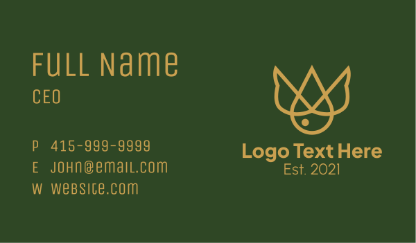 Oil Extract Wings Business Card Design Image Preview