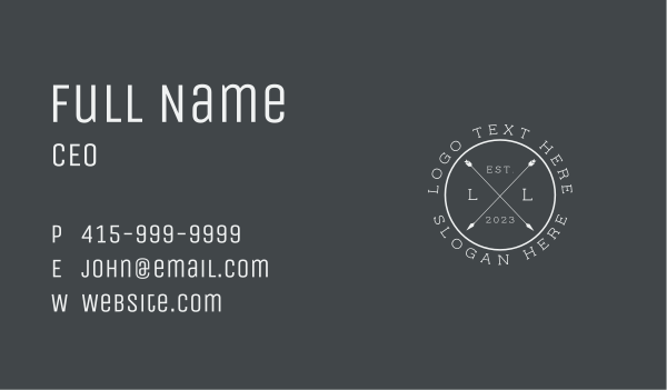 Generic Lettermark Badge Business Card Design Image Preview