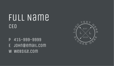 Generic Lettermark Badge Business Card Image Preview