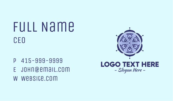 Indian Complex Pattern Business Card Design Image Preview