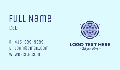 Indian Complex Pattern Business Card Image Preview