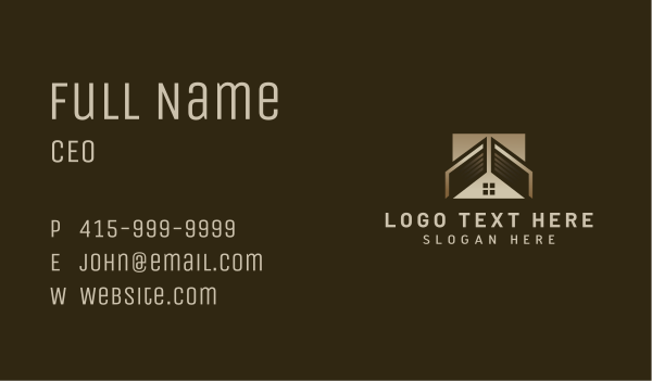 House Roof Builder Business Card Design Image Preview