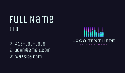 Music Record Equalizer Business Card Image Preview