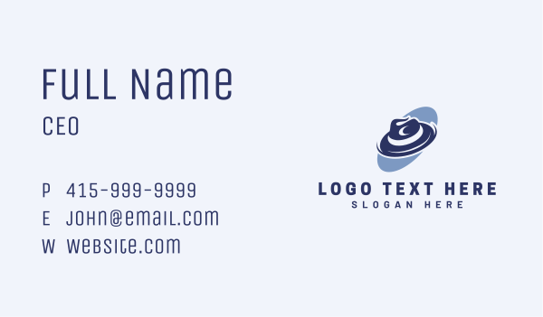 Fedora Hat Fashion Business Card Design Image Preview