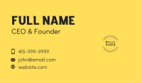 Doodle Writing Wordmark Business Card Image Preview