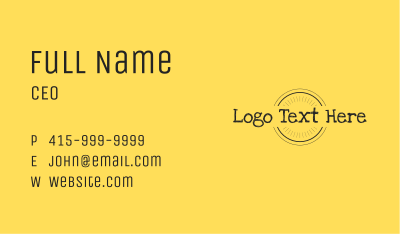 Doodle Writing Wordmark Business Card Image Preview