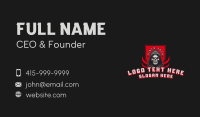 Skull Gamer Shield Business Card Image Preview