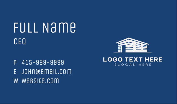 Warehouse Logistics Distribution Business Card Design Image Preview