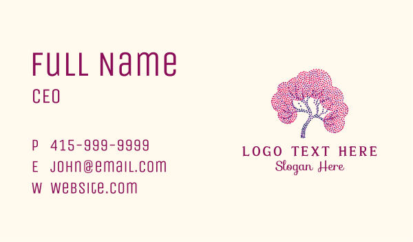 Elegant Natural Tree Business Card Design Image Preview