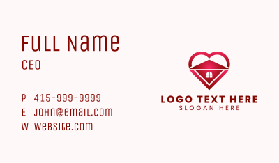 Heart Home Realtor Business Card Image Preview