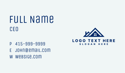 House Roofing Window Business Card Image Preview