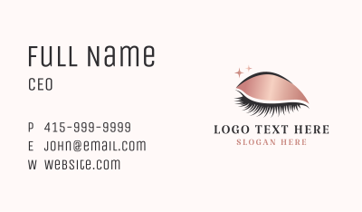 Beauty Cosmetic Lashes Business Card Image Preview