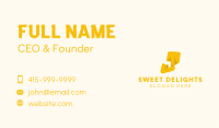 Yellow Letter J Business Card Image Preview