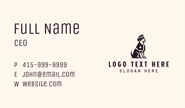Canine Therapy Dog Business Card Design Image Preview