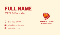 Charity Heart Hand Business Card Image Preview