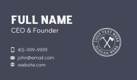 White Axe Tool Business Card Image Preview