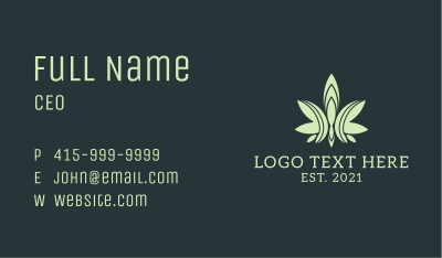 Weed Plant Medicine Business Card Image Preview