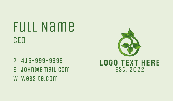 Vine Plant Agriculture  Business Card Design Image Preview