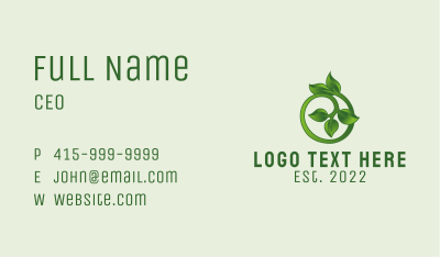 Vine Plant Agriculture  Business Card Image Preview
