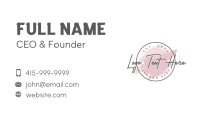 Fashion Boutique Wordmark Business Card Image Preview