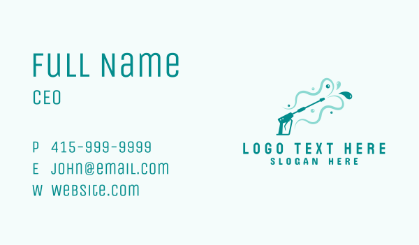 Water Pressure Washing Business Card Design Image Preview