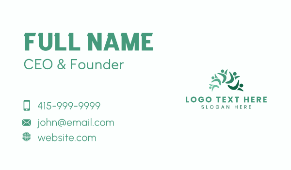 Human People Group Business Card Design