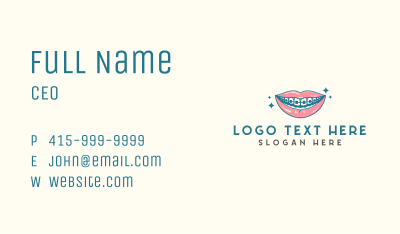 Dental Teeth Brace Business Card Image Preview
