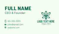 Green Football Cannabis Business Card Preview