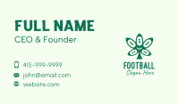 Green Football Cannabis Business Card Image Preview