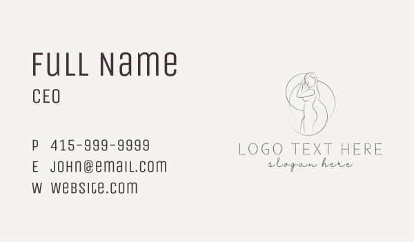 Lady Plastic Surgery Business Card Design Image Preview