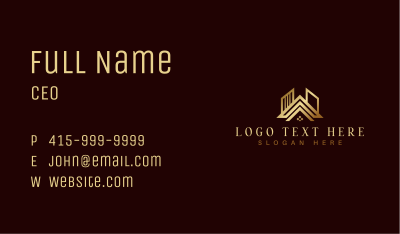 Luxury Real Estate Architecture Business Card Image Preview